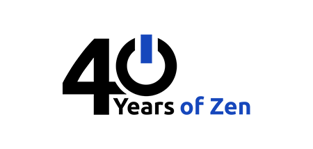 40 years of zen logo