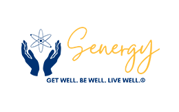 Senergy logo "Get well. Be well. Live well."